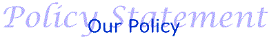 Poicy Statement